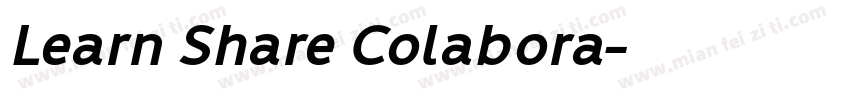 Learn Share Colabora字体转换